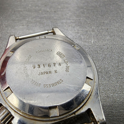 Casio Dive Watch Women 32mm Black Dial Two Tone Date Round LD700 New Battery7