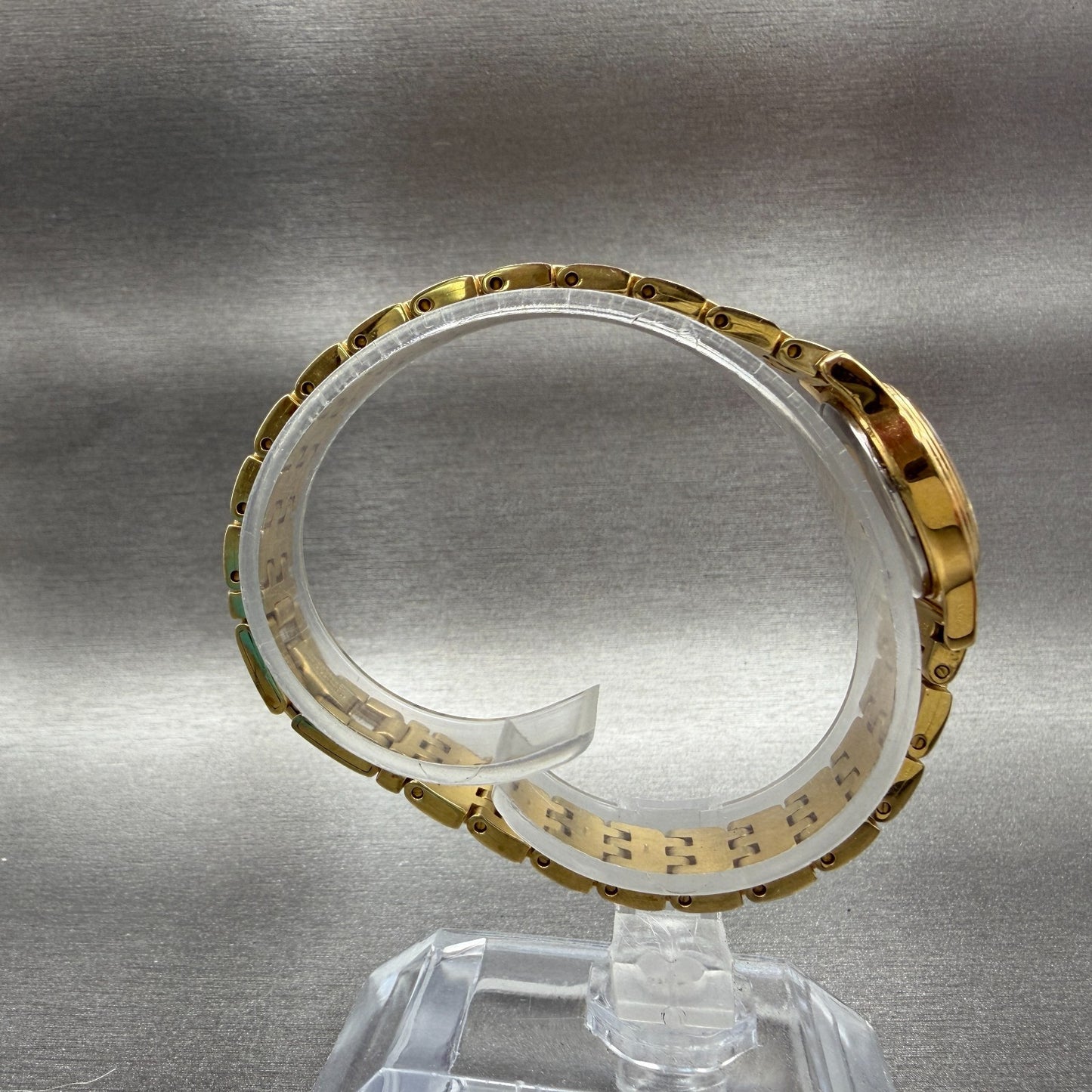 Seiko Watch Women 19mm Black Dial Gold Tone Round 1n01-0gd0 New Battery Vintage8