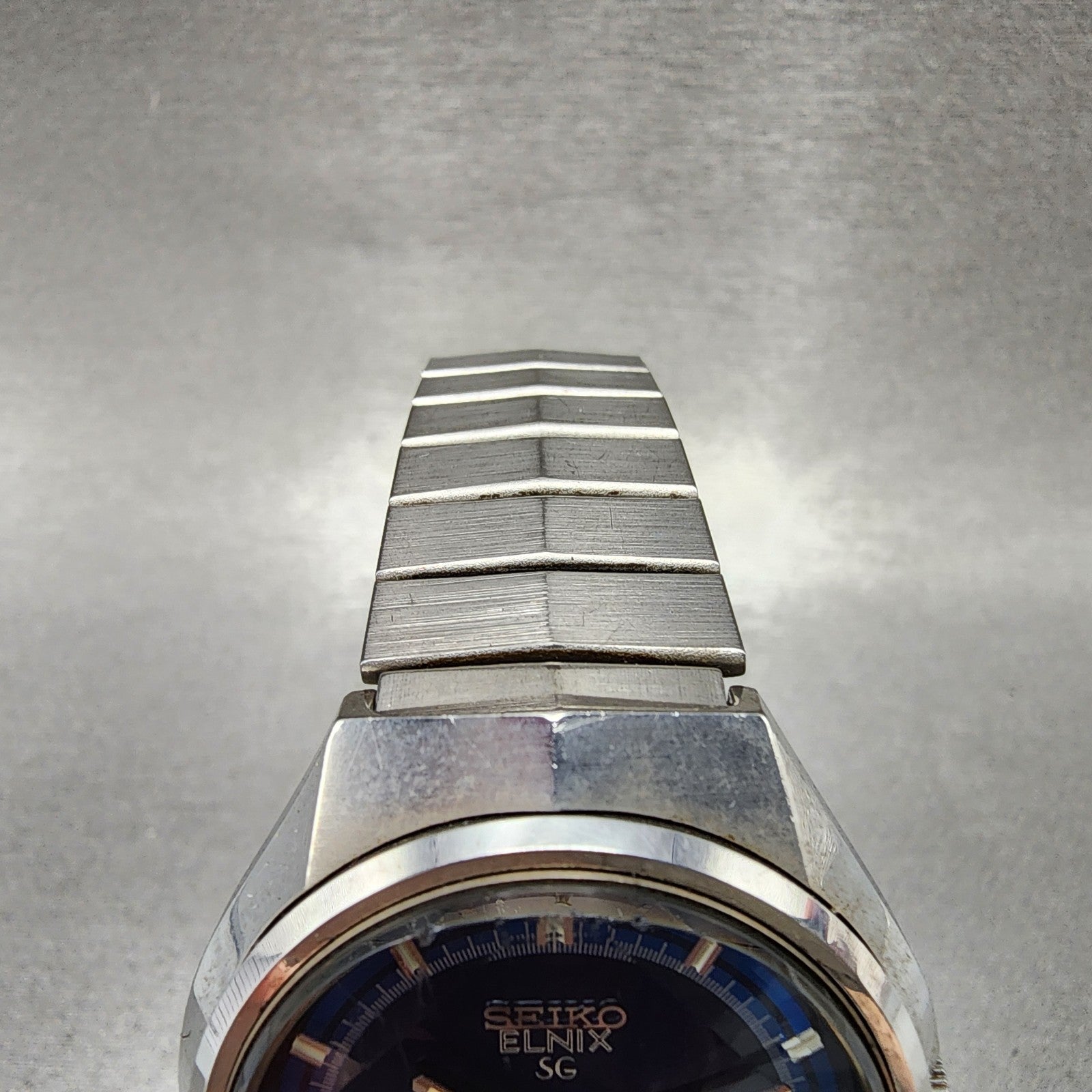 Seiko Elinx SG Watch Men 37mm Blue Dial Silver Tone Daydate 07236000 New Batt4