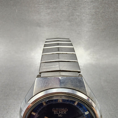 Seiko Elinx SG Watch Men 37mm Blue Dial Silver Tone Daydate 07236000 New Batt4