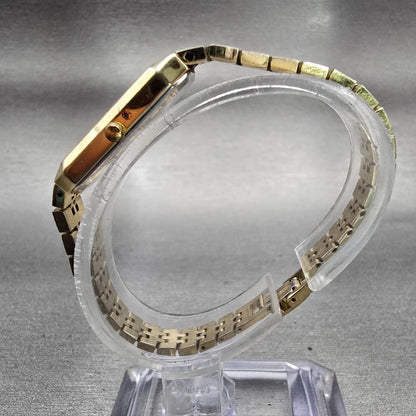 Citizen CQ Watch Women 12mm Champagne Dial Gold Tone 5421-S10523 New Battery VTG6