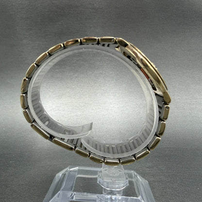 Yves Saint Laurent Watch Women 31mm White Dial Gold Tone Round NO CASEBACK PARTS9