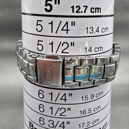Seiko Coutura Watch Women 26mm MOP Dial Silver Tone Diamonds 7N82-0CG0 New Batt9