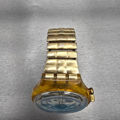Swatch Chronograph Clocher Watch Men Champagne Dial Date SJC400 New Battery4