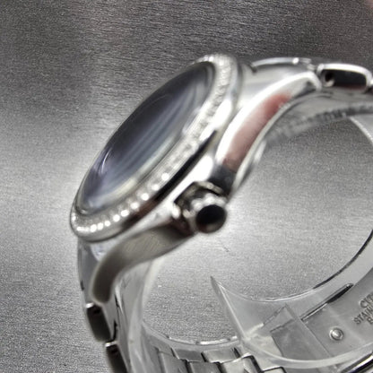 Citizen Silhouette Eco-Drive Watch Women 29mm Blue Dial Steel Date  FE1140-86L3