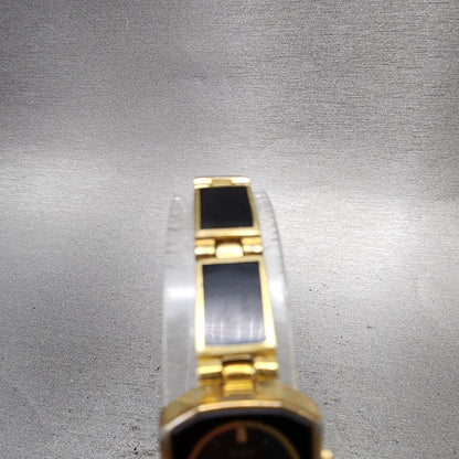 Seiko Alba Watch Women 16mm Black Dial Black & Gold Tone V2325780 New Battery4