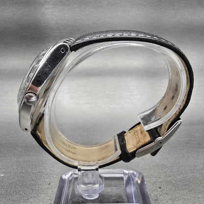 Swatch Irony Twirl Watch Men 37mm Black Dial Silver Tone Date YGS428C New Batt6