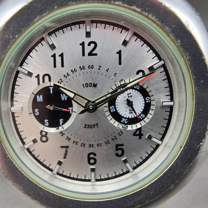 Nike Oregon Watch Men 45mm Silver Dial Aluminum Daydate Round WA0050 New Battery2
