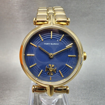 Tory Burch Kira Watch Women 30mm Blue Dial Gold Tone Round TBW2043 Quartz1