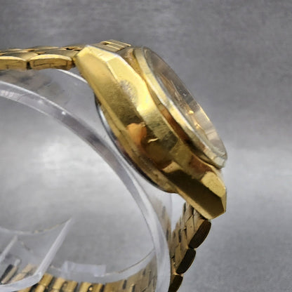 Seiko Automatic Watch Women 25mm Champagne Dial Gold Tone Daydate 42060469 PART4