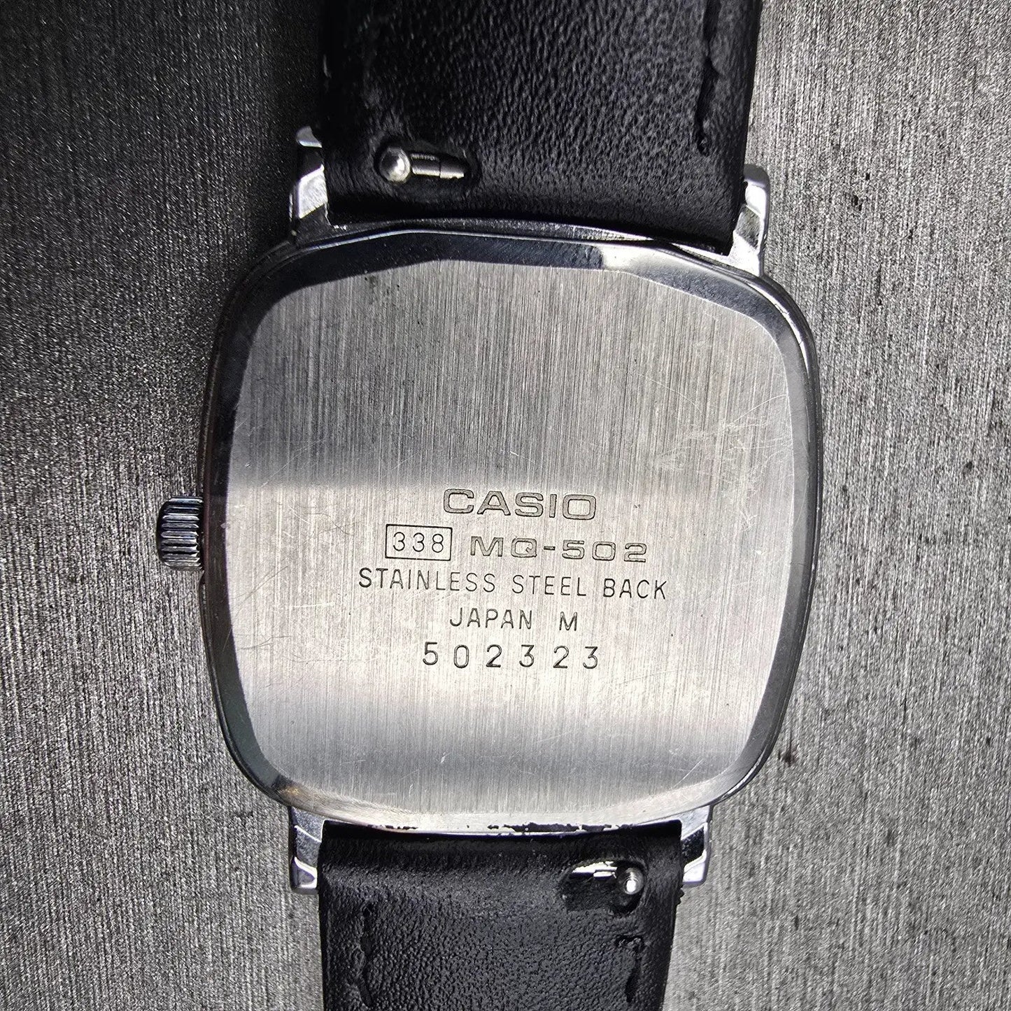 Casio Watch Men 29mm Silver Dial Silver Tone Date Rectangle MQ-502 New Battery10