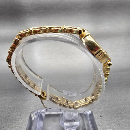 Seiko Watch Women 20mm Gold Dial Gold Tone Round 2320-6099 New Battery Vintage8
