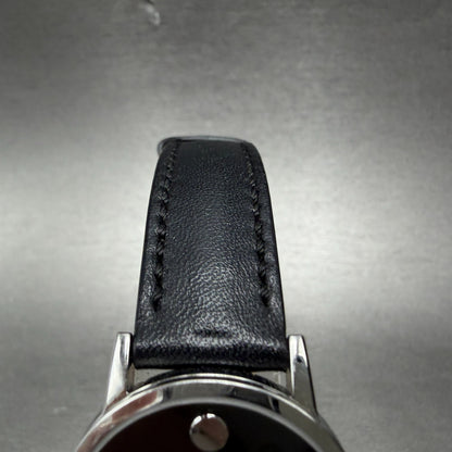 Movado Museum Watch Women 28mm Black Dial Steel Round 0607274 New Battery5