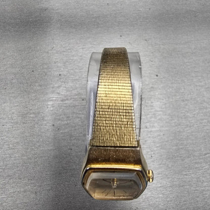 Citizen CQ Watch Women 19mm Gold Dial Gold Tone Hexagon 2030-201710 New Battery4