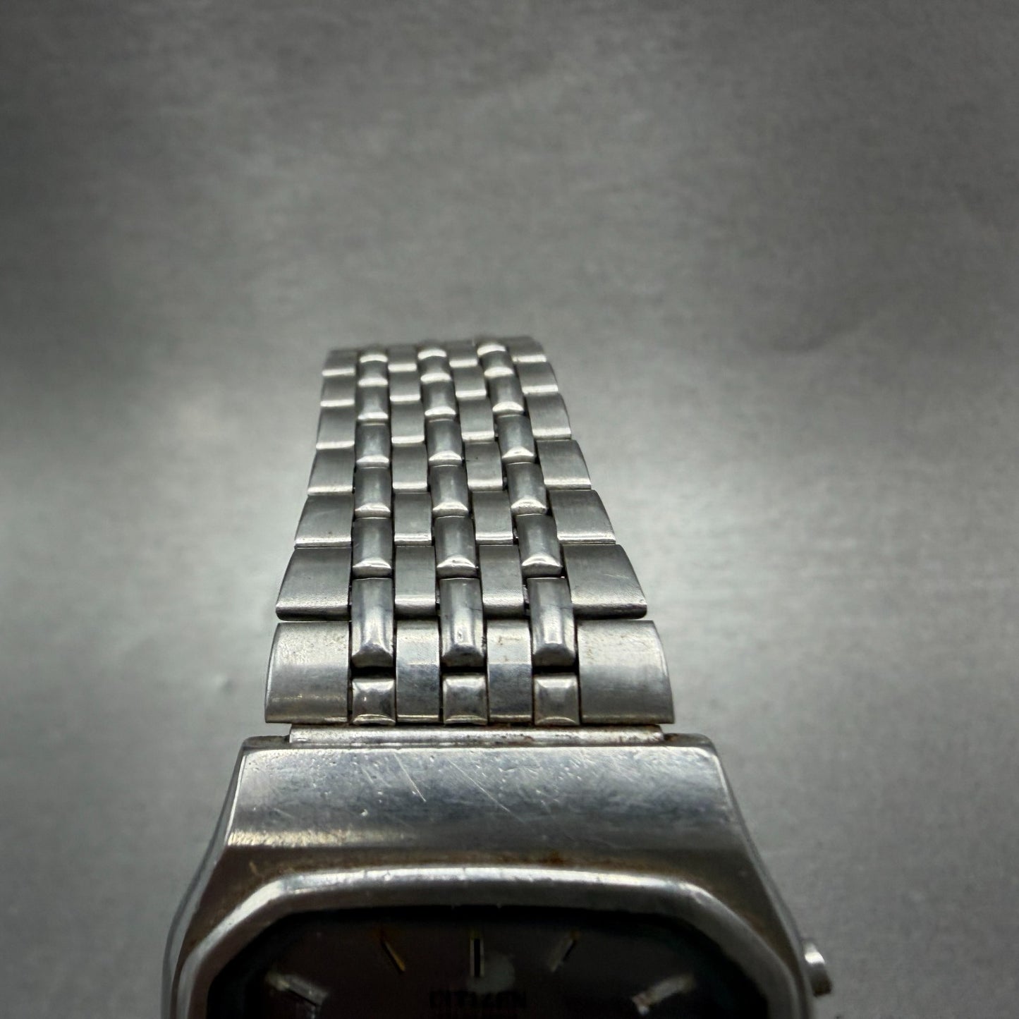 Citizen CQ Analgo Digital Watch Men 32mm Gray Dial Silver Tone 8950-084071 PARTS5