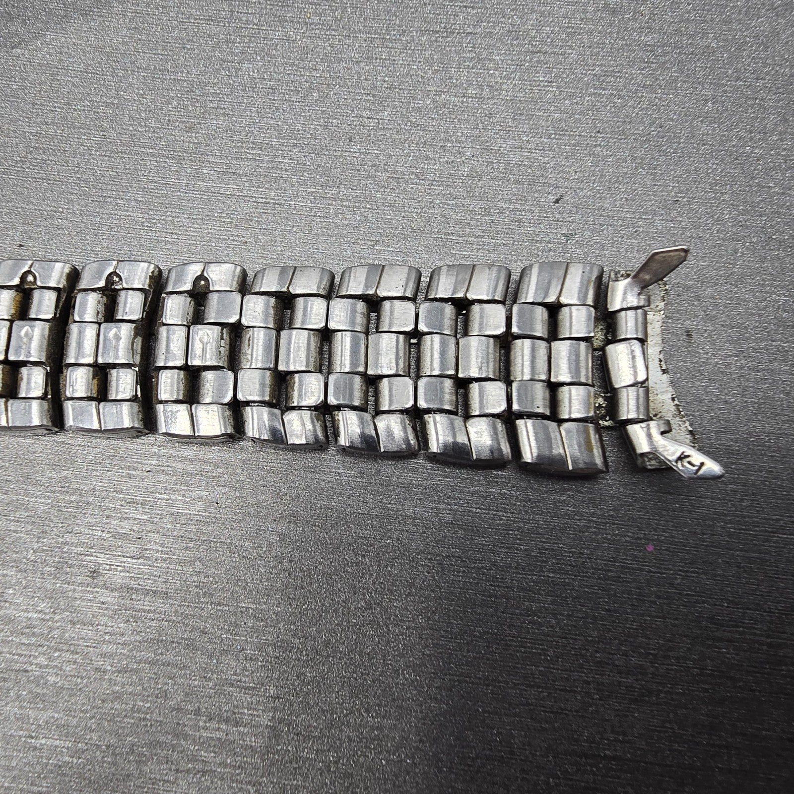 Citizen Bracelet 18mm Stainless Steel Two Tone Tri Folding Clasp VTG READ!!!!!!!14