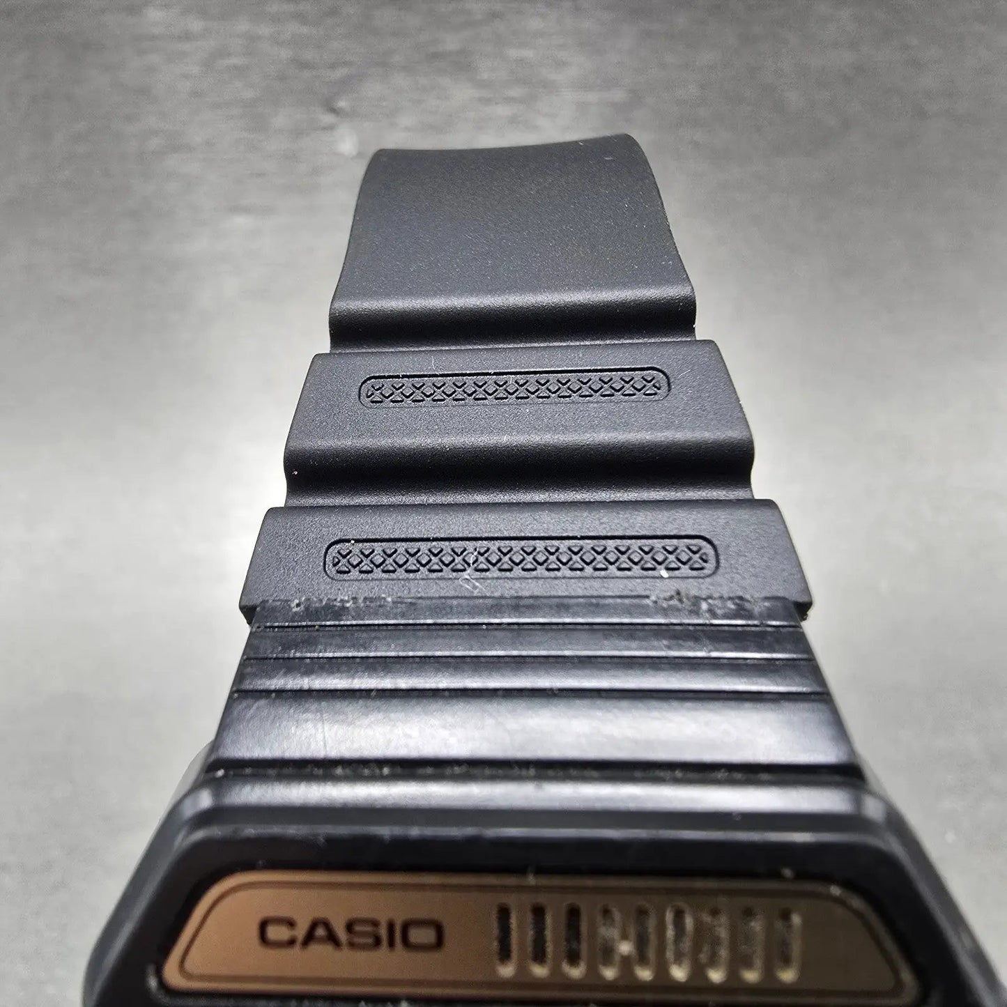 Casio Melody Alarm Watch Men 35mm Gold Dial Black Tone Octagon 82H108 New Batt4