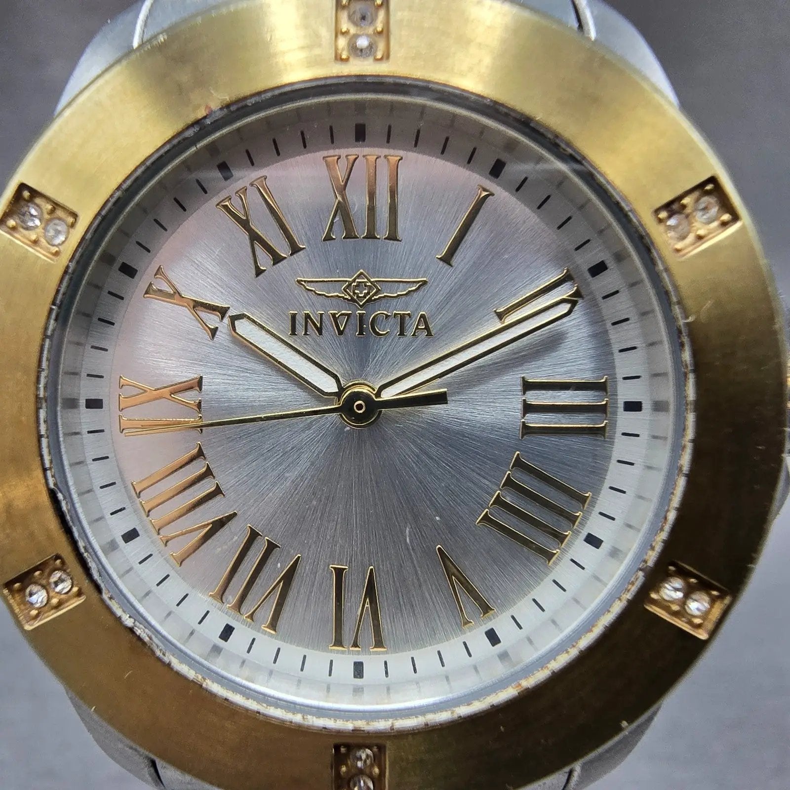Invicta Angel Watch Women 33mm Silver Dial Two Tone Round 19256 New Battery1