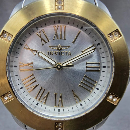 Invicta Angel Watch Women 33mm Silver Dial Two Tone Round 19256 New Battery1