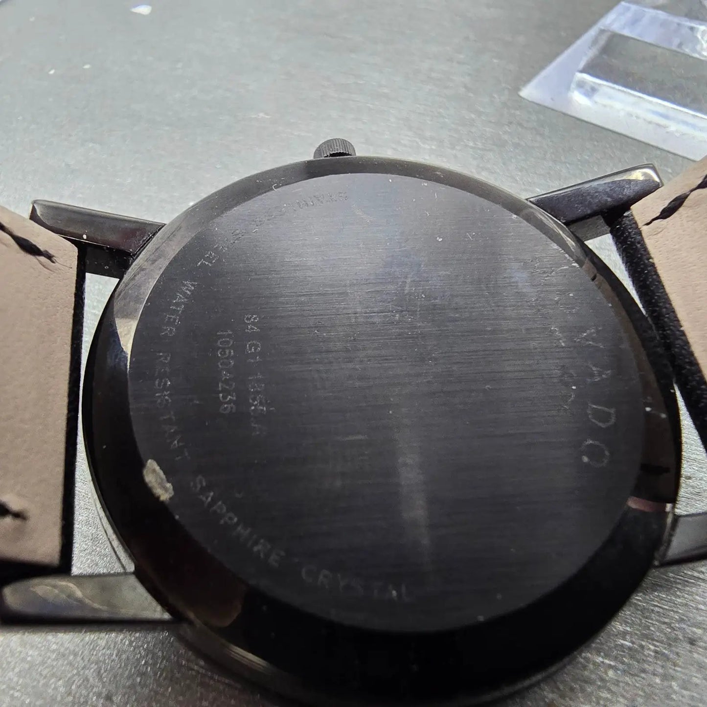 Movado Museum Watch Men 40mm Black Dial Black Tone 84 G1 1855.A New Battery11