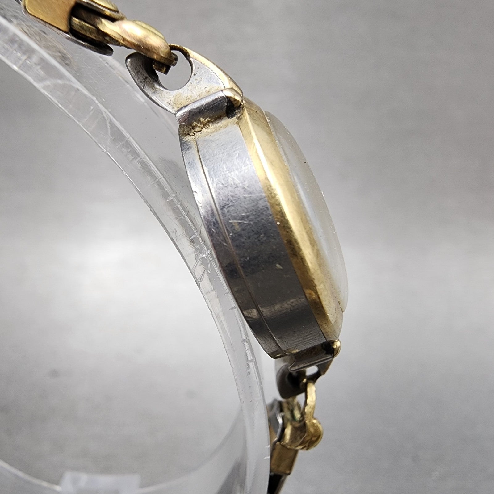 Eterna Matic Watch Women 21mm Cream Dial Gold Tone Automatic PARTS Vintage4