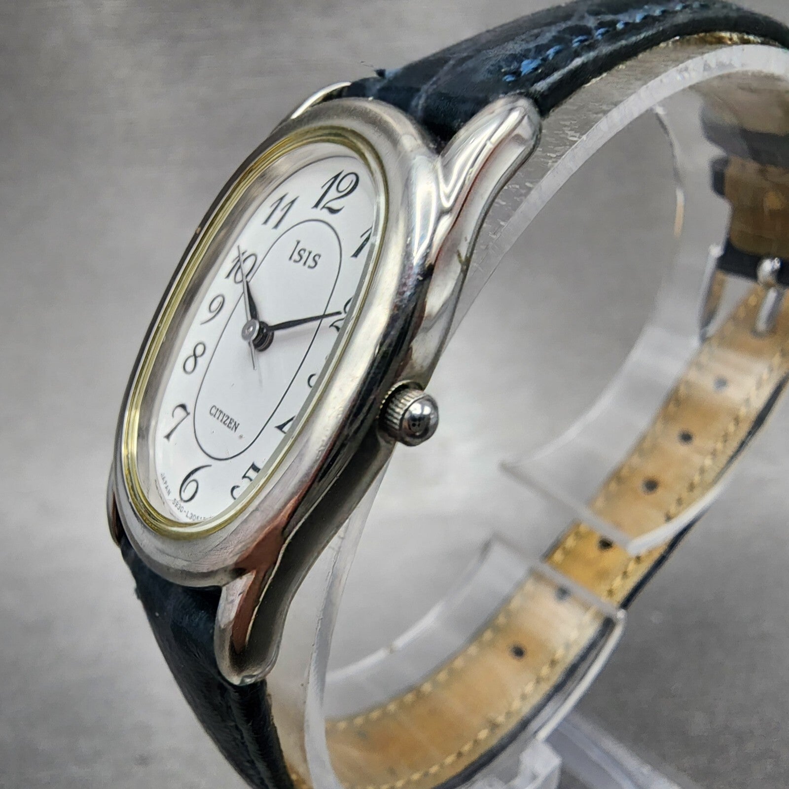 Citizen ISis Watch Women 20mm White Dial Silver Tone Oval 5930L11825 New Batt2