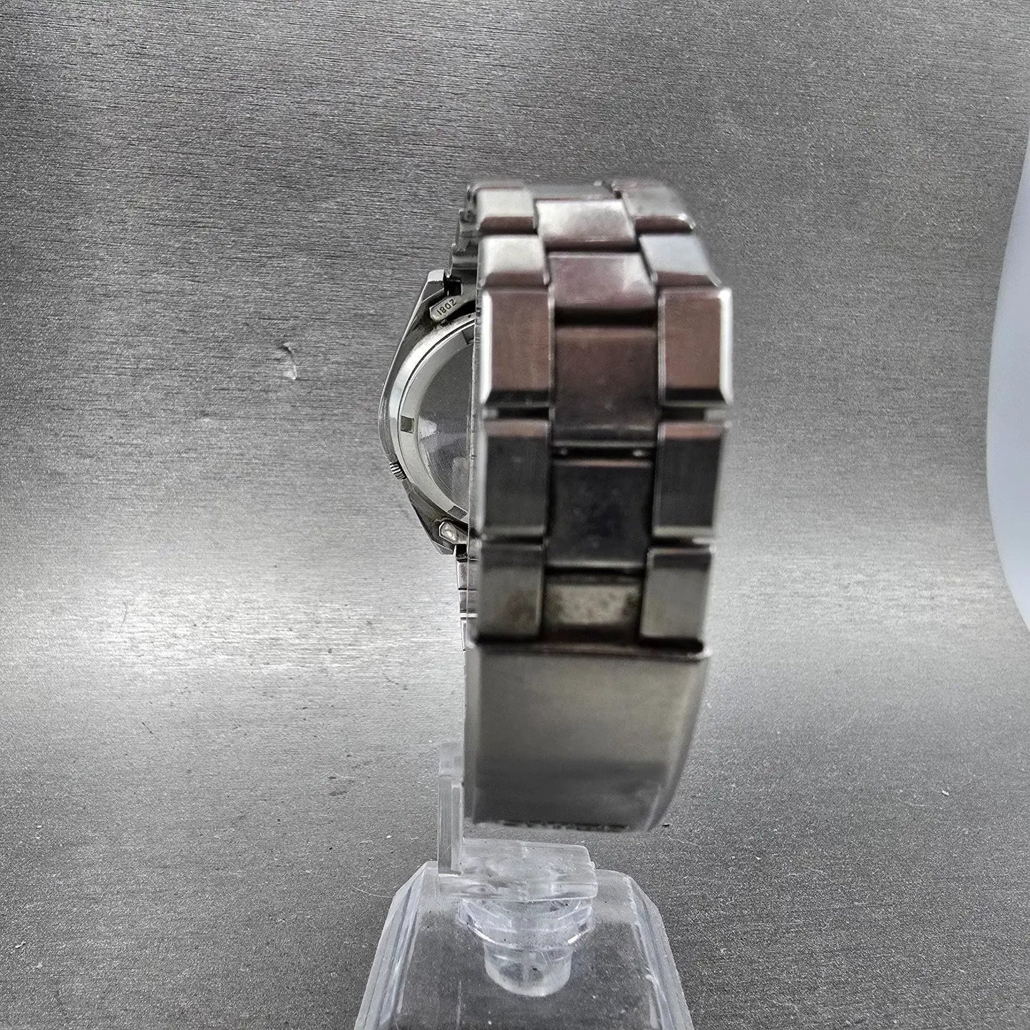 Seiko Automatic Watch Men 38mm Brown Dial Silver Tone Daydate 7009-8049 PARTS8