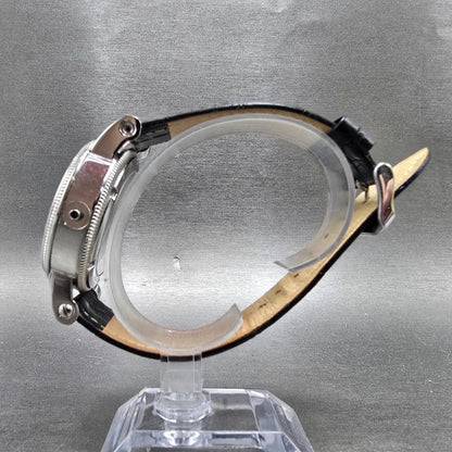 Stuare Skeleton Watch Men 42mm Silver Black Manual Wind 19891 Round PARTS7