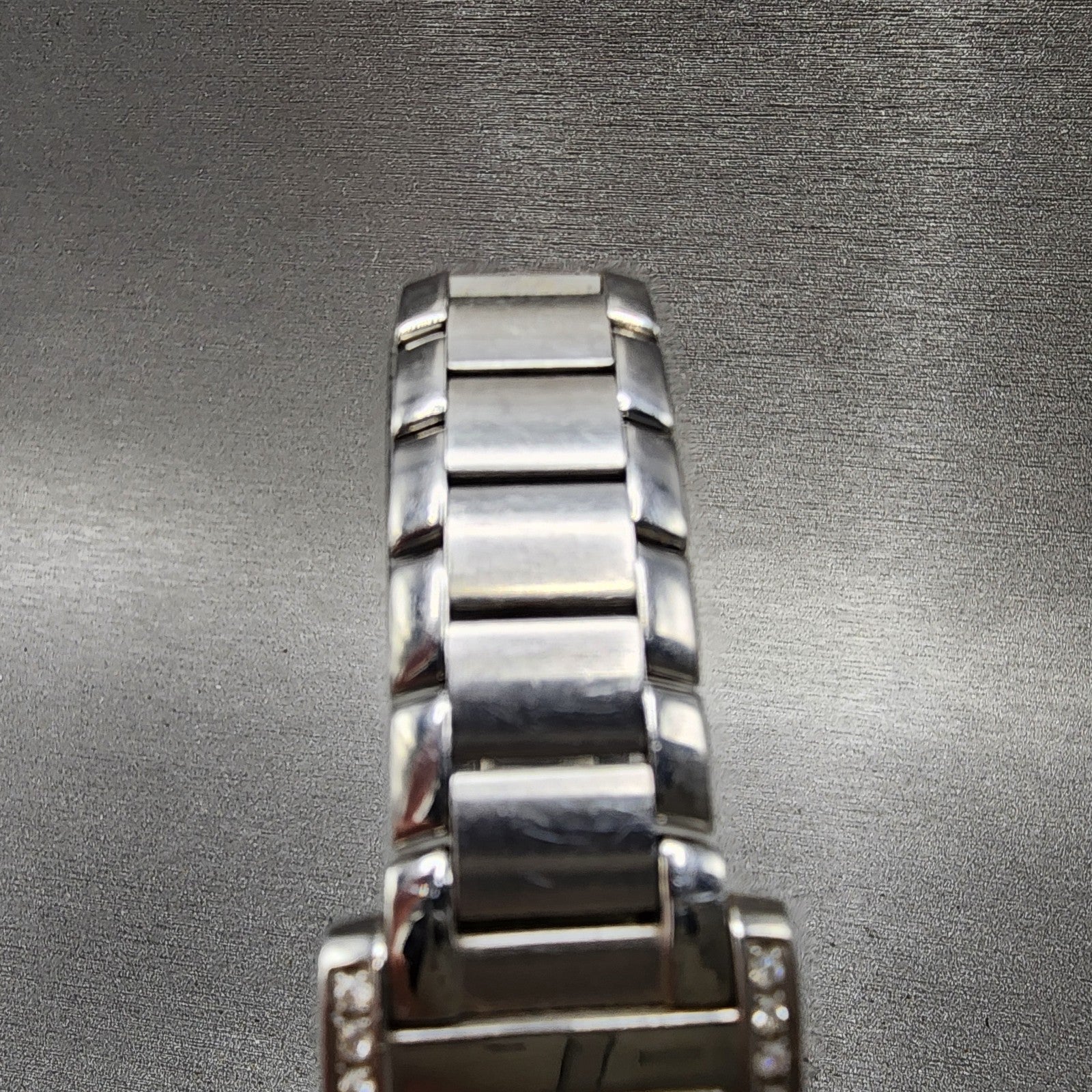 ESQ Tank Watch Women 21mm MOP Dial Silver Tone Diamond Bezel E5093 New Battery4