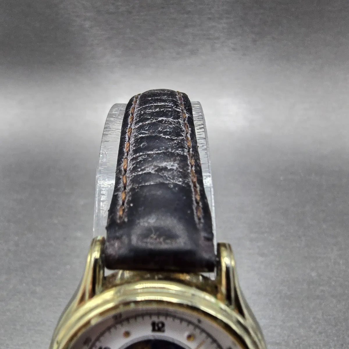 Timex Sun & Moon Watch Women 25mm White Dial Gold Tone Date Round New Battery4