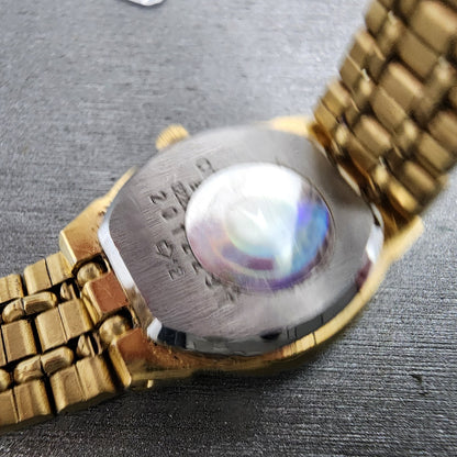 Citizen CQ Watch Women 20mm Black Dial Gold Tone Round 3220K02791 New Battery9