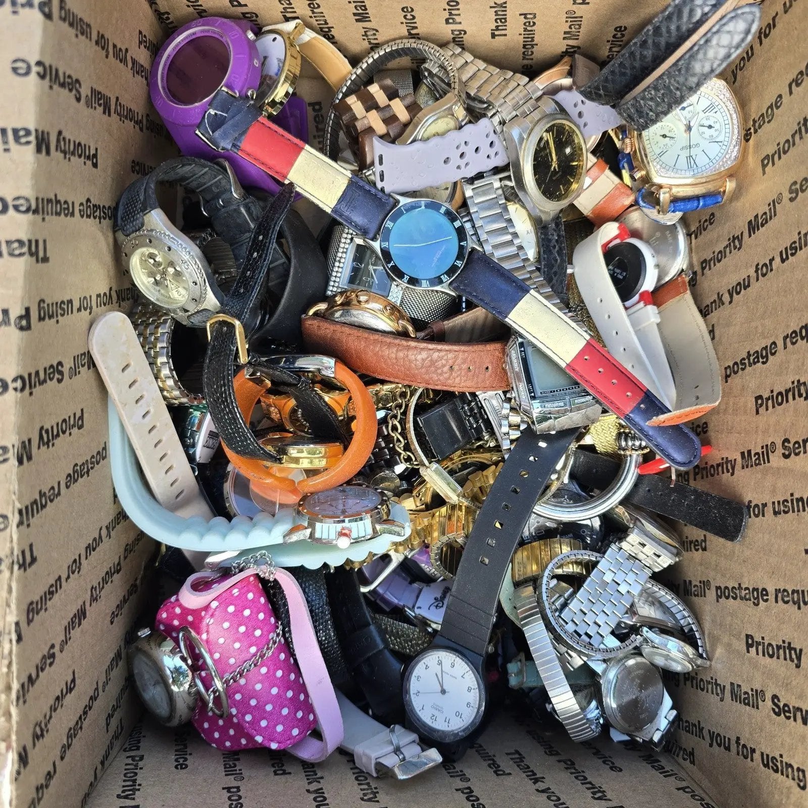 Watch Lot Men Women Invicta Casio Guess Fossil Wenger 15.8 LB VTG Modern PARTS6