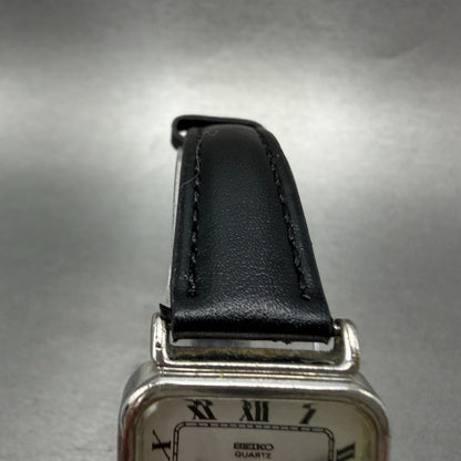 Seiko Watch Women 24mm Silver Dial Silver Tone Rectangle 2621-5140 New Battery4