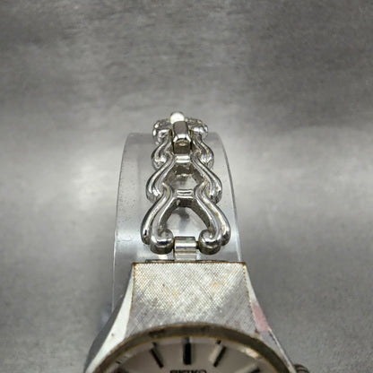 Seiko Special Watch Women 22mm White Dial Gold Plated Manal Wind Oval Runs4