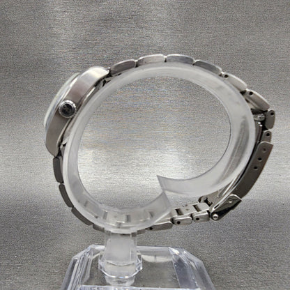 ESQ Watch Women 27mm Silver Dial Stainless Steel Date Round New Batt8