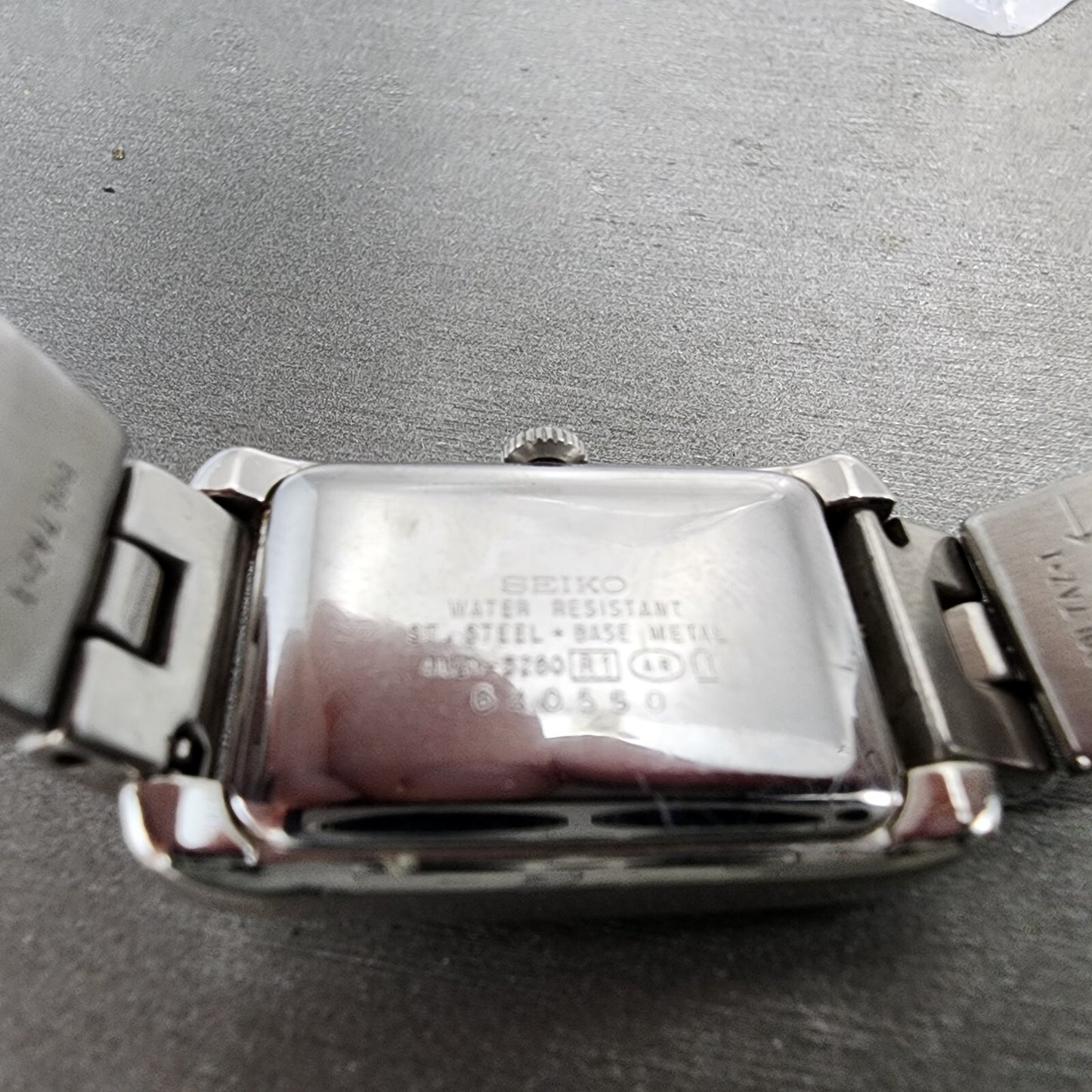Seiko Lukia Tank Watch Women 19mm Blue Dial Silver Tone 4n215260 New Battery9