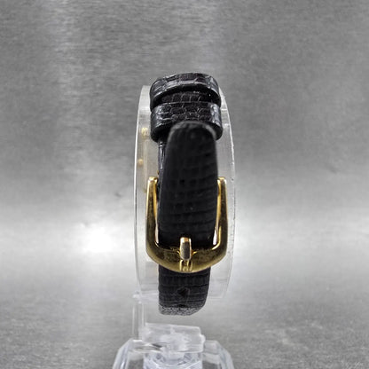 Seiko Tank Watch Women 17mm White Dial Gold Tone Rectangle 2C20-5019 New Batt 897