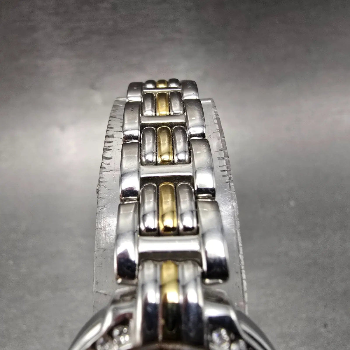 Citizen Eco-Drive Watch Women 21mm MOP Dial Two Tone Gemmed B023-S019249 Works4