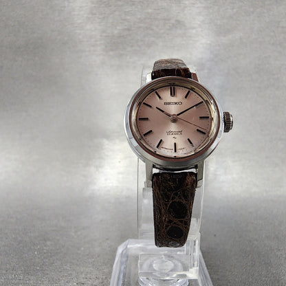 Seiko Special Watch Women 21mm White Dial Silver Tone Round Manual Wind Runs5