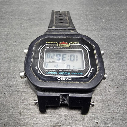 Casio G-Shock DW-5300 Watch Men 42mm Black Alarm Chronograph New Battery VTG4