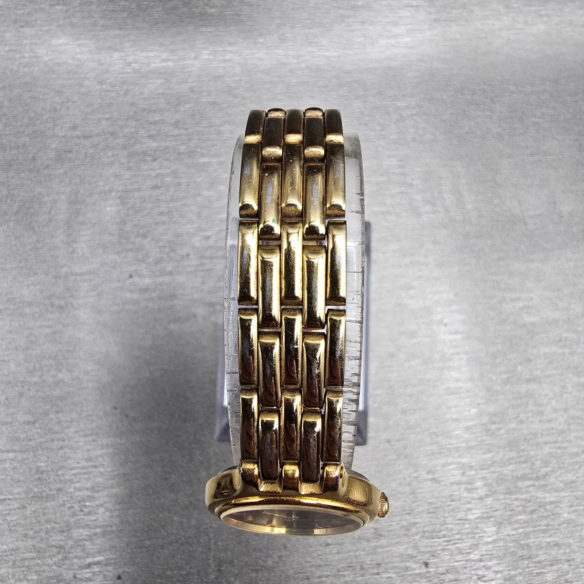 Seiko Watch Women 22mm Black Dial Gold Tone Round 1N00-0A99 New Battery VTG JP4