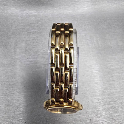 Seiko Watch Women 22mm Black Dial Gold Tone Round 1N00-0A99 New Battery VTG JP4