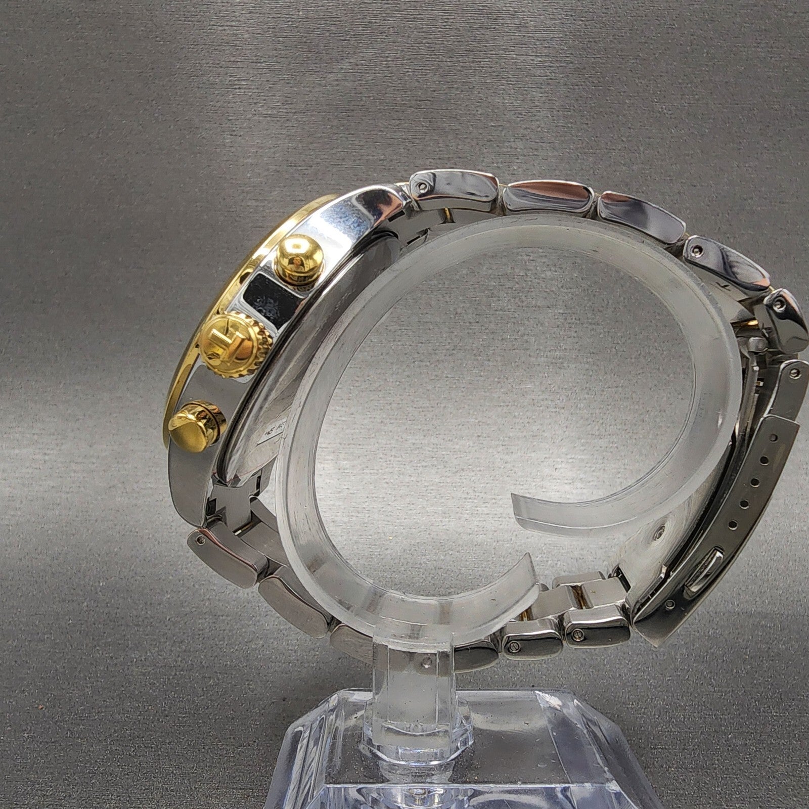 Tissot Chrono XL Classic Watch Men 45mm Green Dial Two Tone Date Round Swiss6