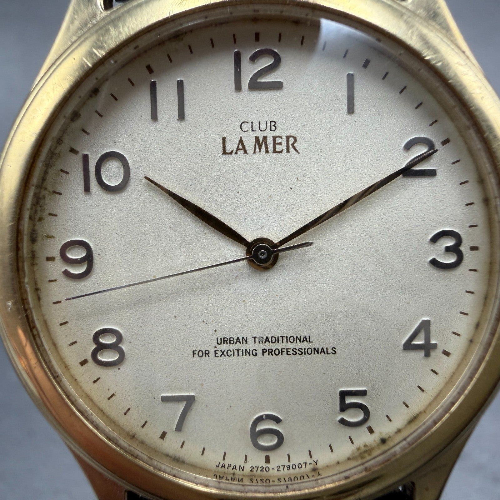 Citizen Club La Mer Watch Men 33mm Cream Dial Gold Tone 2730-274890 New Battery1