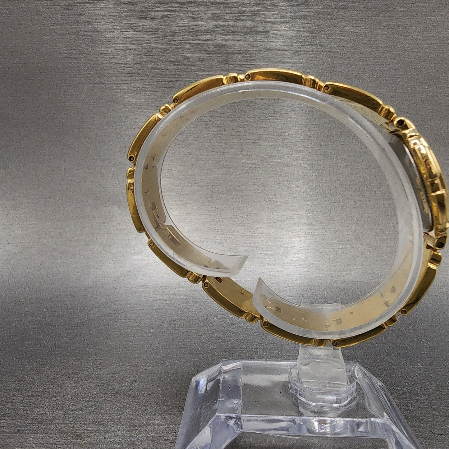 Bulova Watch Women 26mm Gold Dial Gold Tone Round 97P44 New Battery VTG8