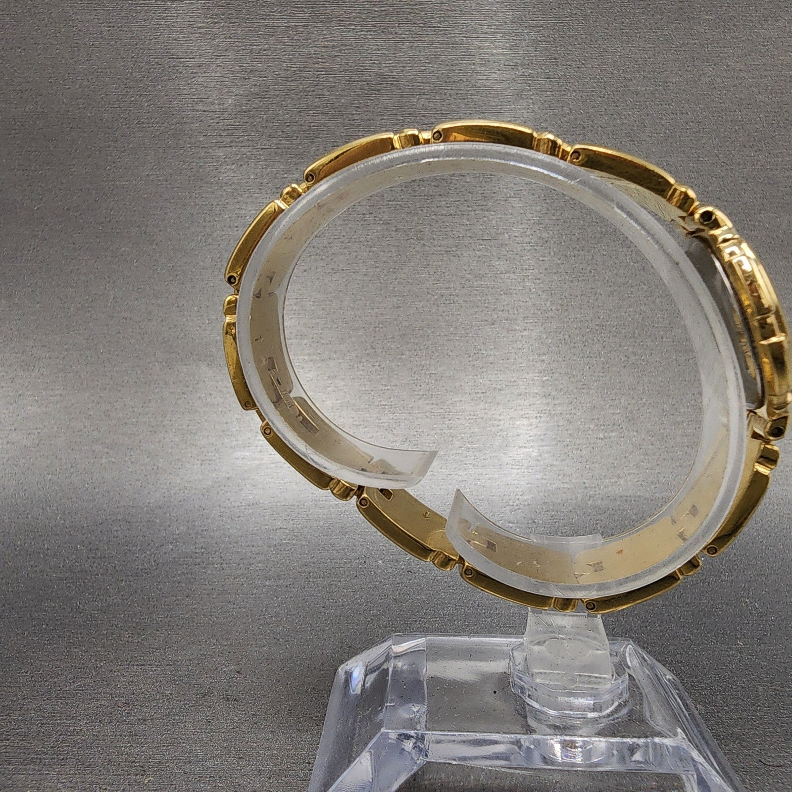 Bulova Watch Women 26mm Gold Dial Gold Tone Round 97P44 New Battery VTG8
