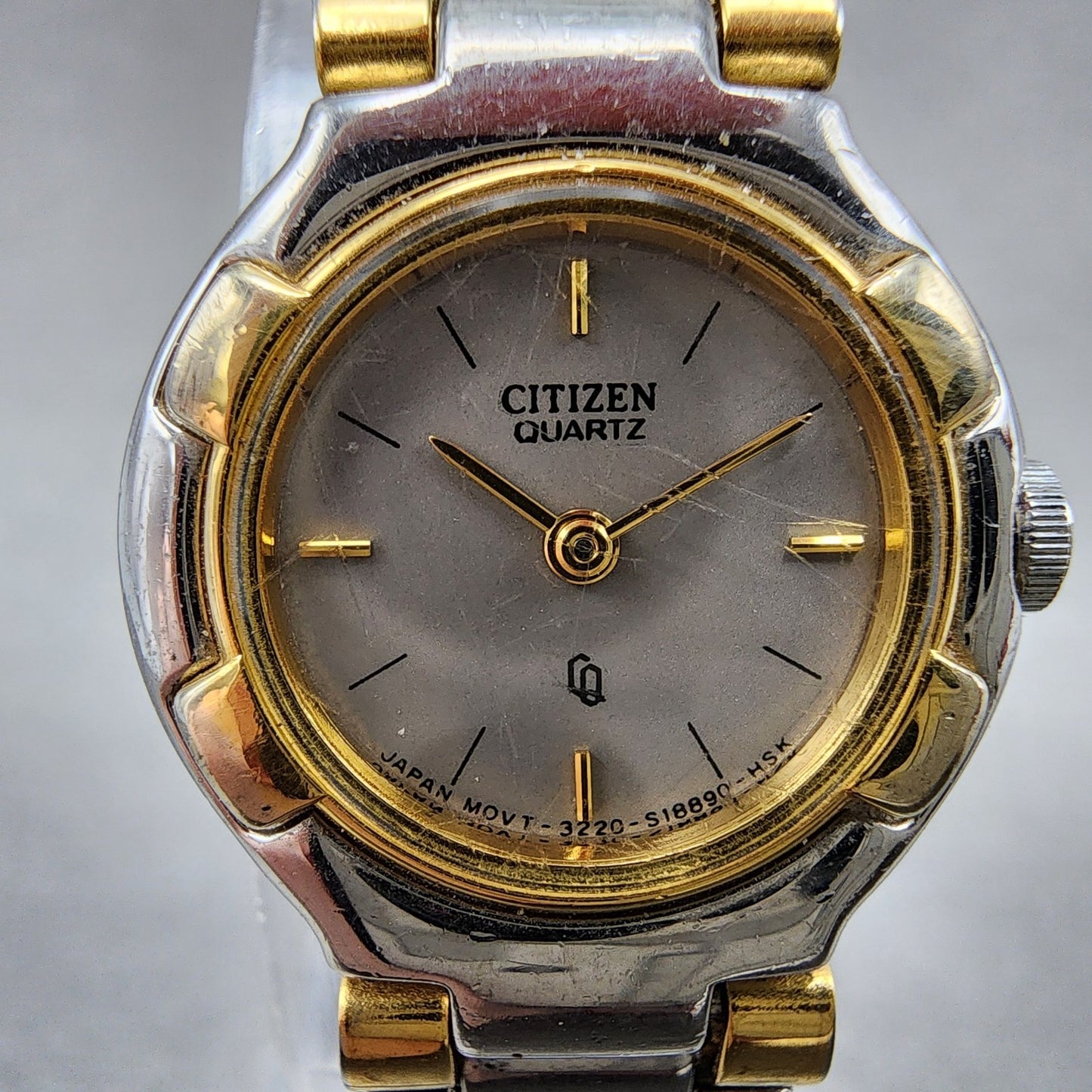 Citizen CQ Watch Women 20mm Silver Dial Two Tone Round 3220S05154 New Battery1