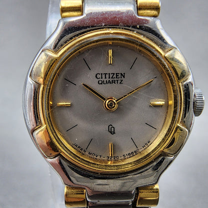 Citizen CQ Watch Women 20mm Silver Dial Two Tone Round 3220S05154 New Battery1