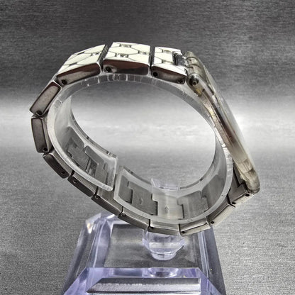 Swatch Elegantly Framed Watch Women 34mm Silver Dial Clear Case SFK356G New Batt8