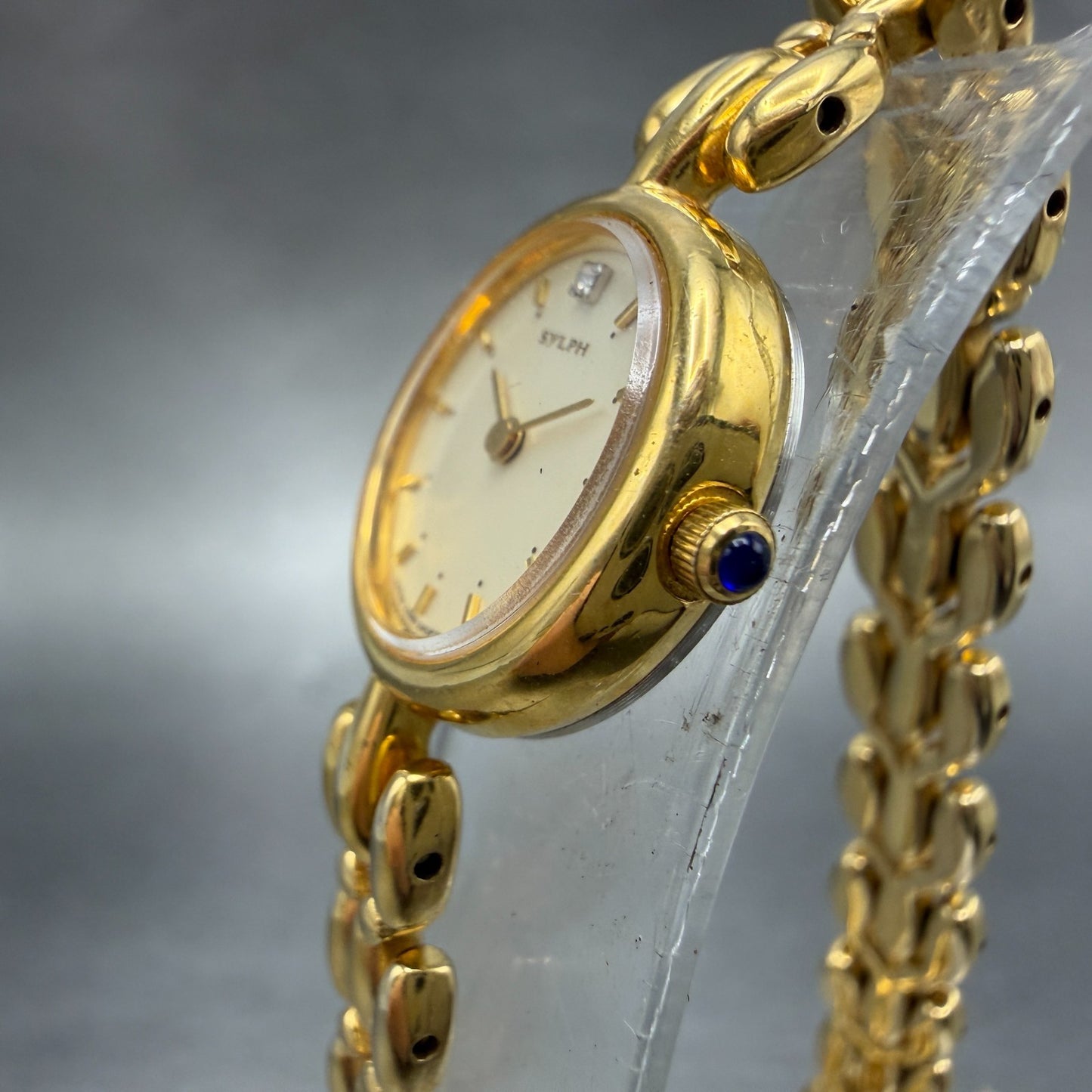 Citizen Sylph Watch Women 18mm Champagne Dial Gold Tone Round New battery2